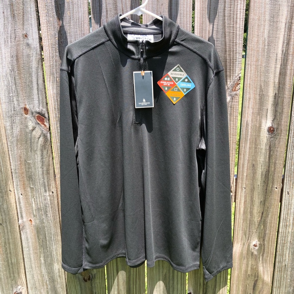 New G.H. Bass & Co 3/4 Zip Pullover